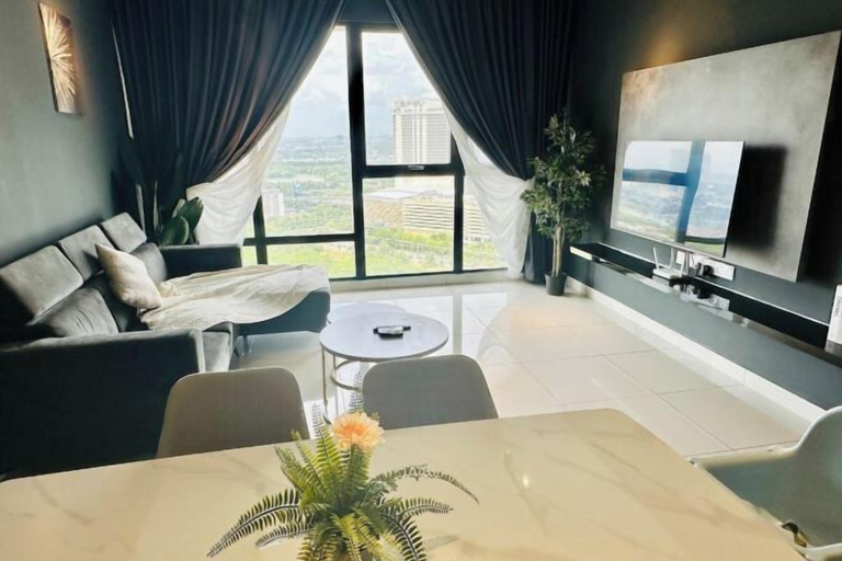 Living area 5, Mosaic 3Bedroom Dark Elegance with Bathtub 8-13pax, Johor Bahru