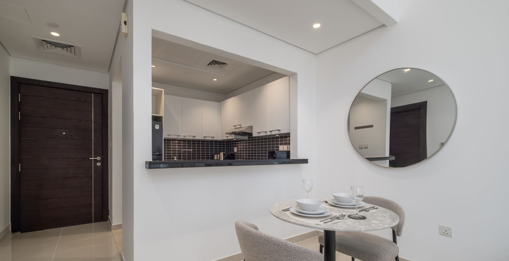 Bathroom, LUX The Silverene Marina View Studio 2, Dubai