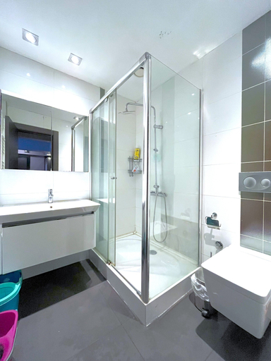 Bathroom, Stylish Apartment with Bosphorus View, Beşiktaş