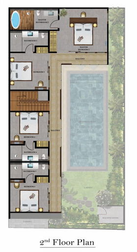 Exterior 2, Elegant 5BR Villa Retreat Steps From Canggu Beach, Badung
