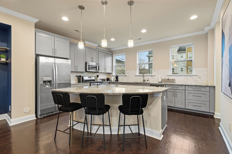 Private kitchen 4, Luxe 3BR Townhouse in Camp North End, Mecklenburg