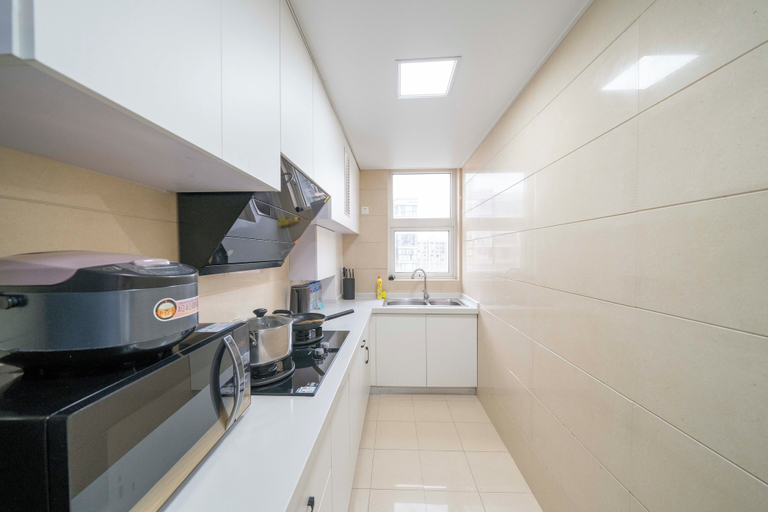 Private kitchenette 5, Tyms Changning 3BR Modern Apt near Weining Rd, Shanghai