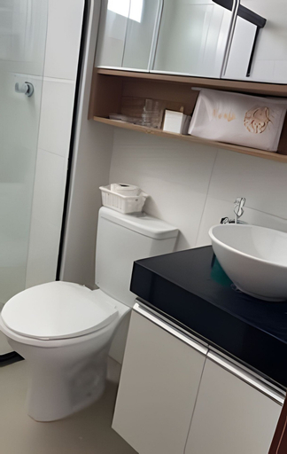 Bathroom 3, Apartamento de luxo com varanda 2 Qtos, Cabedelo