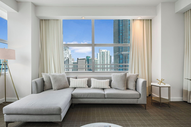 Living area 3, Brickell Building - Miami's financial district - We Host, Miami-Dade