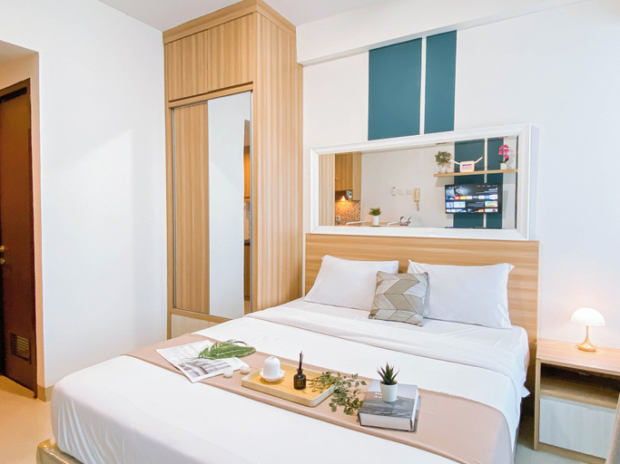 Bedroom 4, Cozy And Modern Style Studio At Grand Dhika City Apartment, Bekasi