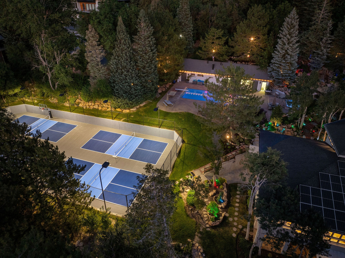 Aerial view 3, Eagle Estate: Pool, Spa, Pickleball, Sleeps 16 by RedAwning, Salt Lake
