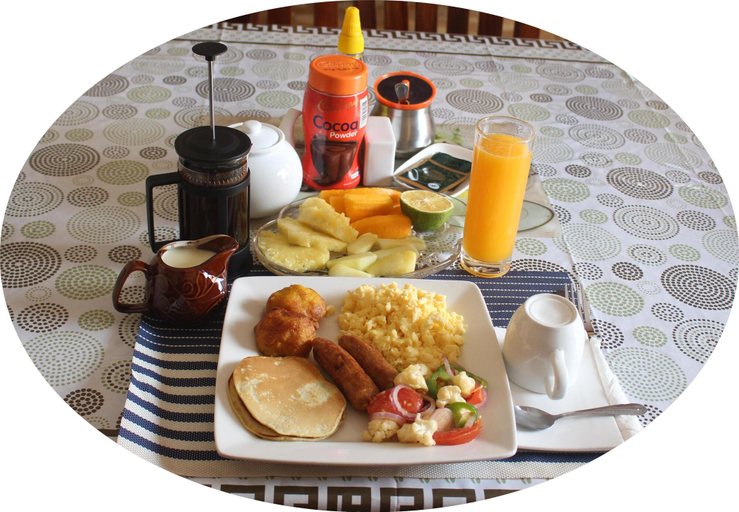 Breakfast meal, Montane Safaris Hotel Entebbe, Entebbe