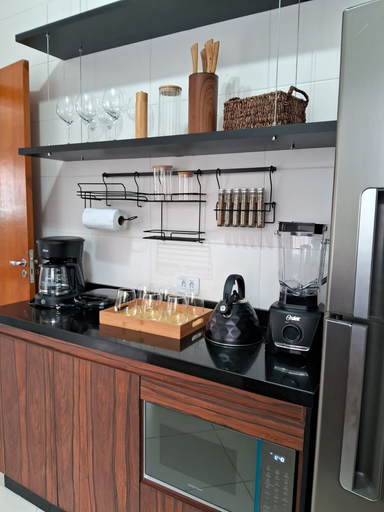 Private kitchen 4, Apto Prédio Costa 1 c/ garagem no centro, São Roque