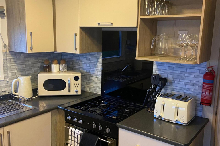 Private kitchen, Seaside Bliss Retreat in Morecambe, Lancashire
