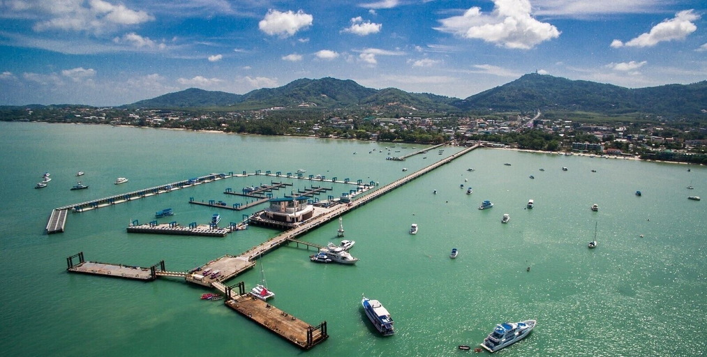 Aerial view, Garden View Apt- 1BR T1-103, Phuket Island