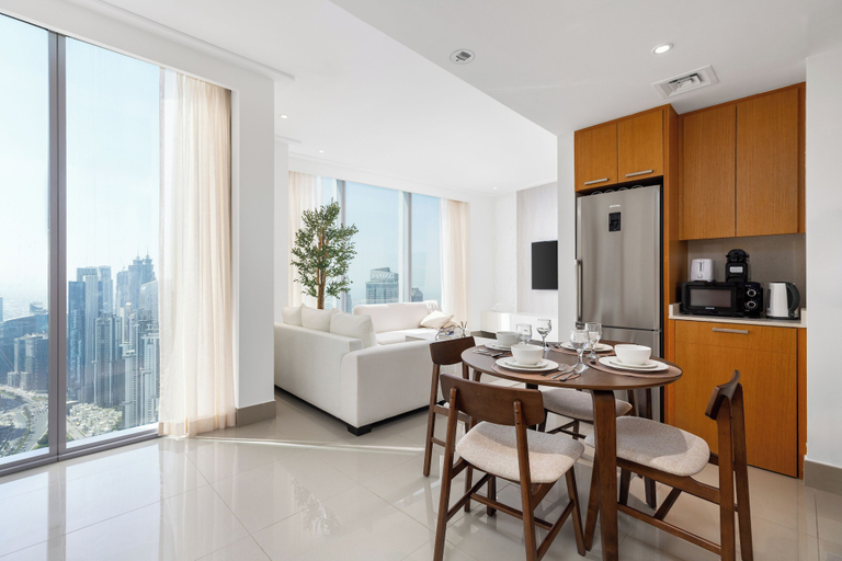 In-room dining, Maison Privee - City Heights Retreat w/ Panoramic Skyline Views, Dubai