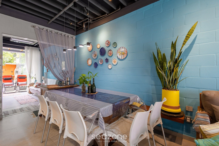 Dining, House Near the Beach and Beto Carrero Efp0356, Penha