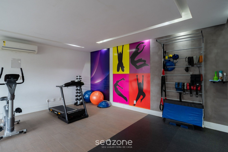 Fitness facility 5, Apart w/ Barbecue in Campeche Clc0104, Florianopolis