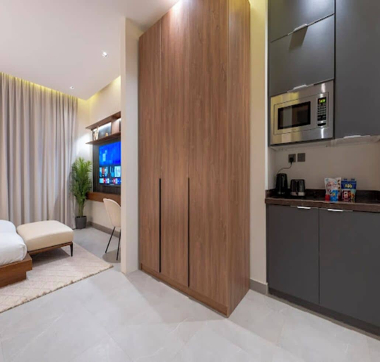 In-room dining, Cozy Small Studio in Alwadi, Riyadh