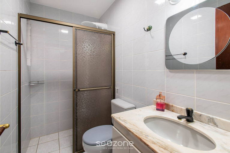 Bathroom 2, Apartment w/ Barbecue 350m From the Beach Ilh0503, Balneário Arroio do Silva