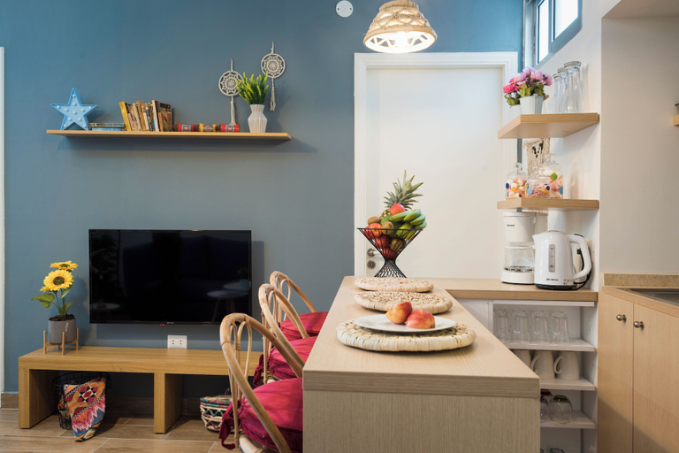 In-room dining 5, Boho-Chic Cozy 2BR - Apt & Balcony in Mar Mikhael, Beirut