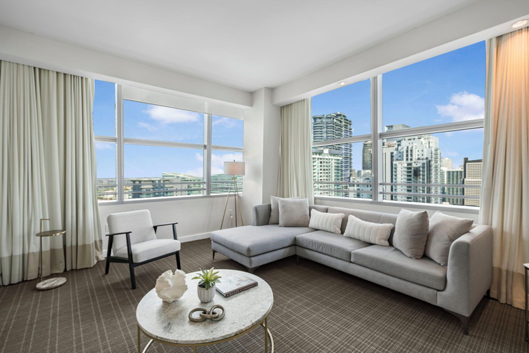 Living area 2, Brickell Building - Miami's financial district - We Host, Miami-Dade