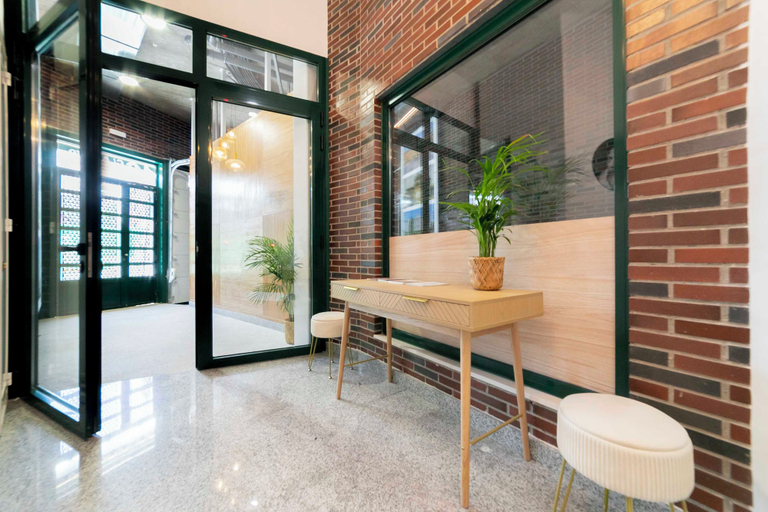 Interior entrance