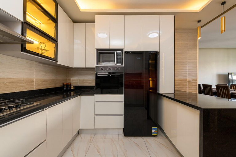 Private kitchen 4, Madinaty Modern 3BR with Garden Views, New Cairo 2
