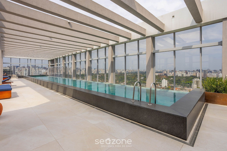 Pool 5, Apt w/ Balcony & View, 280m From the Metro Hbw2317, São Paulo