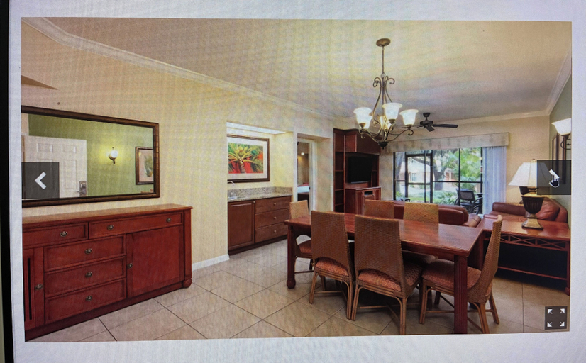 In-room dining, Wesgate Lakes Resort, Orange