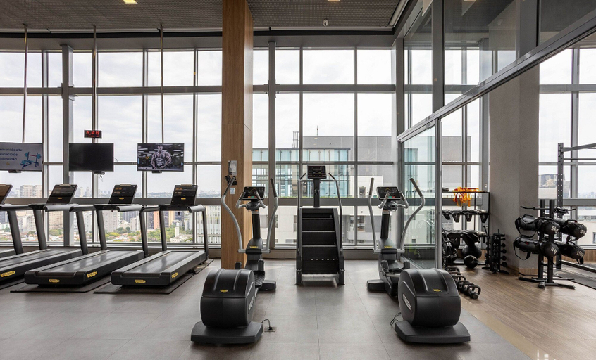 Fitness facility 3, Apt w/ Balcony & View, 280m From the Metro Hbw2317, São Paulo