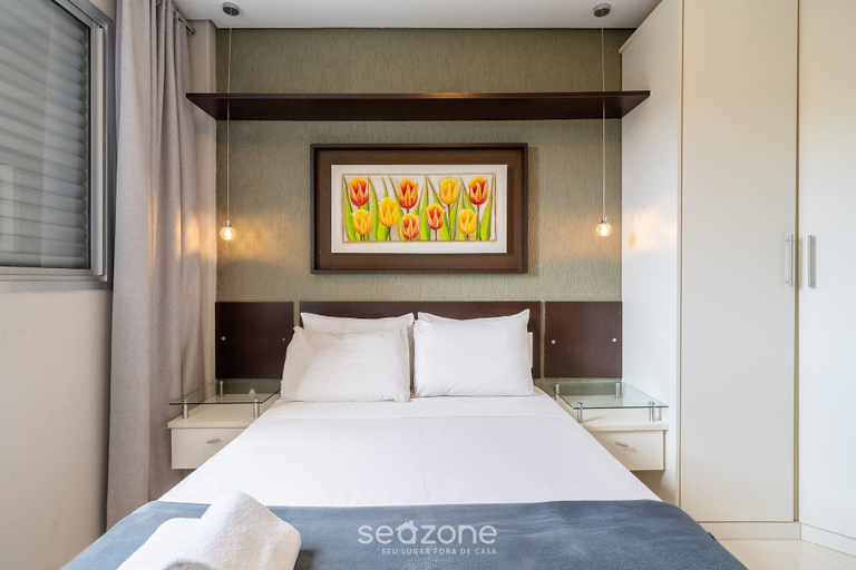 Room 5, Apto 2 Qtos c/ Churrasq. a 650m da praia ESP0301, Florianopolis