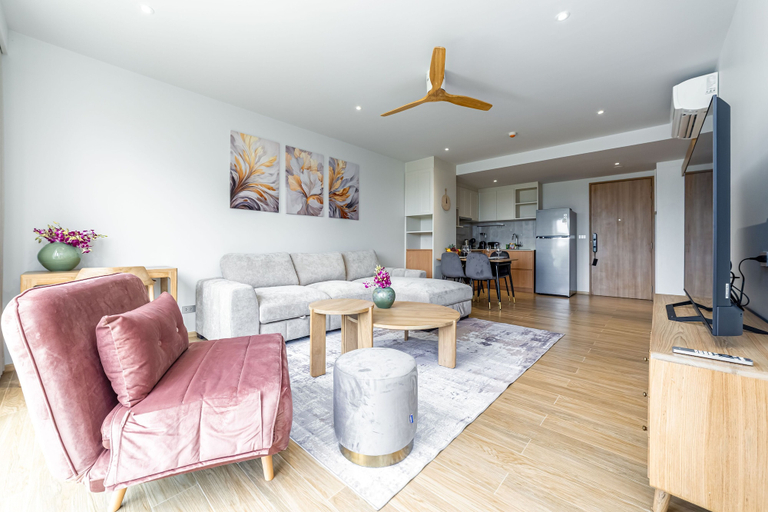Living room 5, Seaside 1BR 200 m to BangTao beach, Pulau Phuket