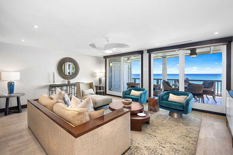 Living area 3, Luxury Oceanfront Panoramic Views, Private Sauna & Beach Access - Vrkcv, Hawaii