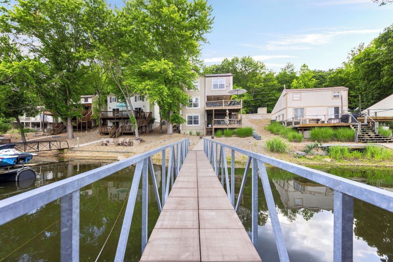 Exterior detail, Newly Remodeled w/ Dock, Boat & PWC Slips, Pool Table & Golden Tee, Camden