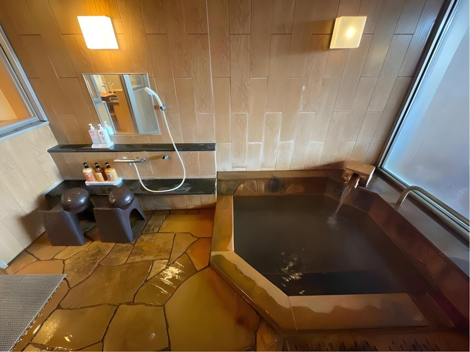 Bathroom 4, Marukoma Onsen Ryokan, Chitose