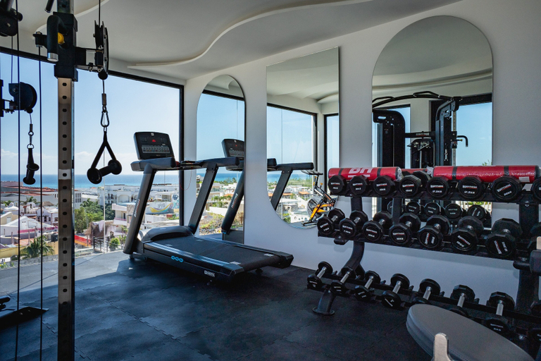Fitness facility 5, Menesse Town Tower 203 1 Bedroom Condo, Cozumel
