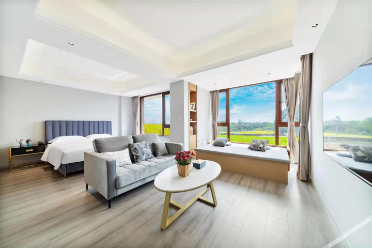 Bedroom 2, Rezen Select Hotel Emeishan Hot Spring Avenue, Leshan