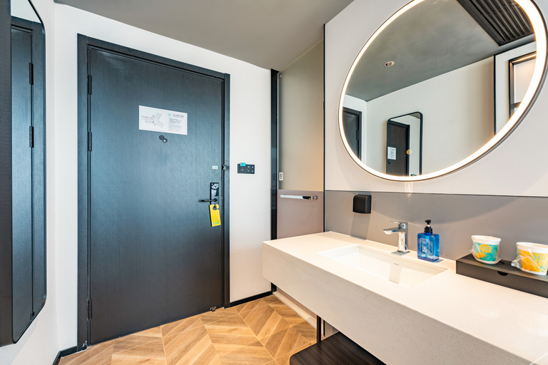 Bathroom 3, Nihao Hotel Xiangyang Railway Station Xingfu Road, Xiangfan