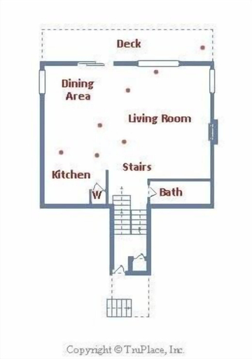Floor plan, 1173 Timber Lane 4 Bedroom Home, El Dorado