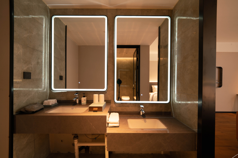 Bathroom, Echarm Hotel Huai'an Hongzehu Avenue, Huai'an