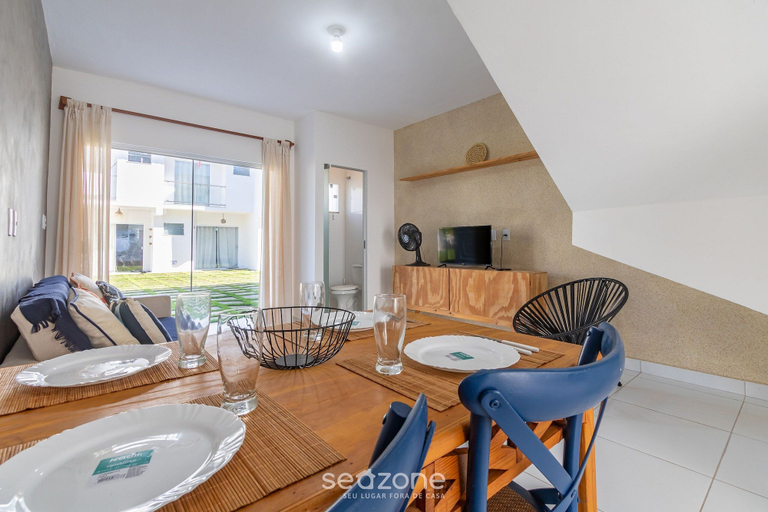 Living area, Elegant Duplex w Sw. Pool 280m fr the Beach Prm007, Porto Seguro