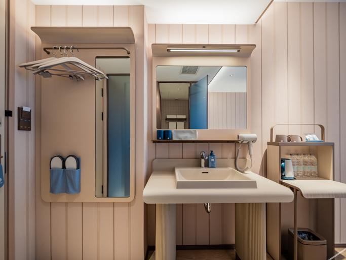 Bathroom 3, HanTingホテル(成都春熙路天府広場地下鉄駅)(Hanting Hotel (Chengdu Tianfu Square Museum Branch)), Chengdu