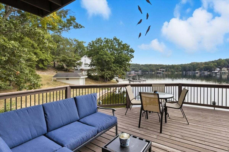 Outdoor dining 4, Expansive Deck, Beautiful Views, Private Dock & Boat Slip, Camden