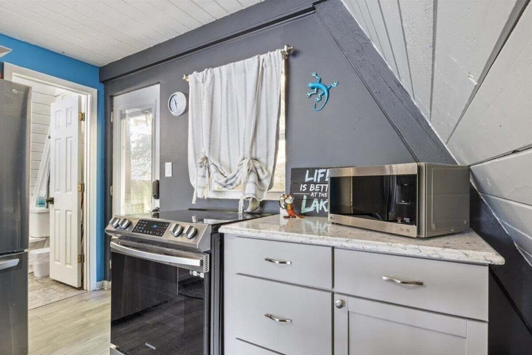Private kitchen 5, Pet Friendly A Frame w/ Private Dock & Great Lake Views, Morgan