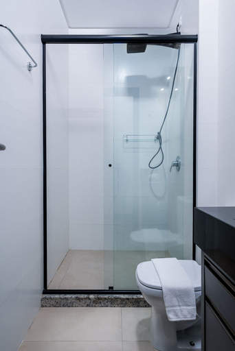 Bathroom 5, Studio c/ piscina no terraço 900m da praia STI102, Florianopolis