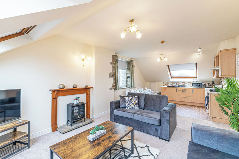 Living area 5, Scosthrop - Bridge End Mill By Guestz, North Yorkshire