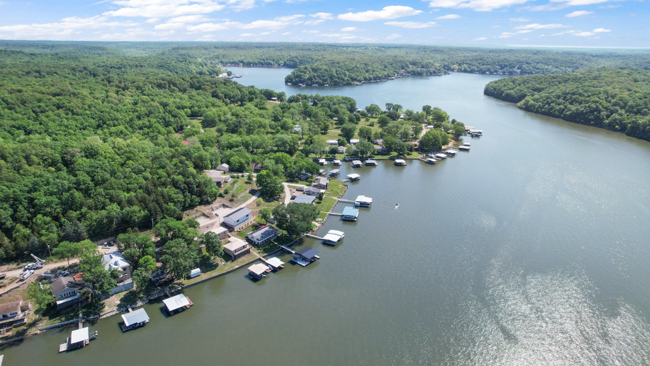 Aerial view 4, Huge Lakefront Yard, Private Dock - Amazing Views!, Morgan