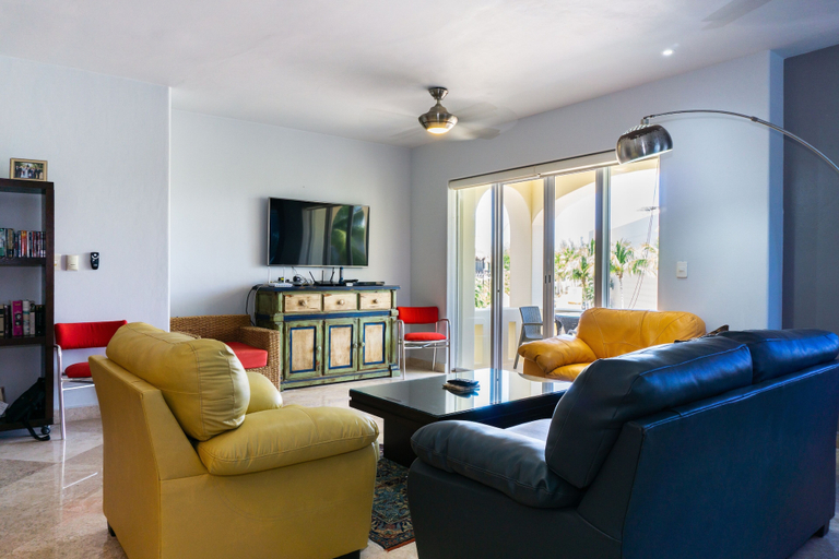 Living room 3, Luna Maya 3 2 Bedroom Condo by RedAwning, Cozumel