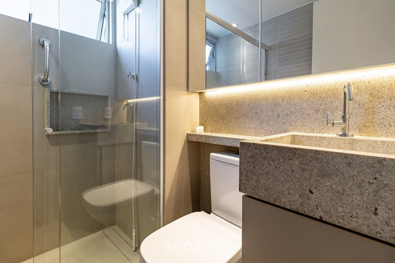 Bathroom, Excellent apt in Maceio/al 850m From Beach Adv306, Maceió (capital)