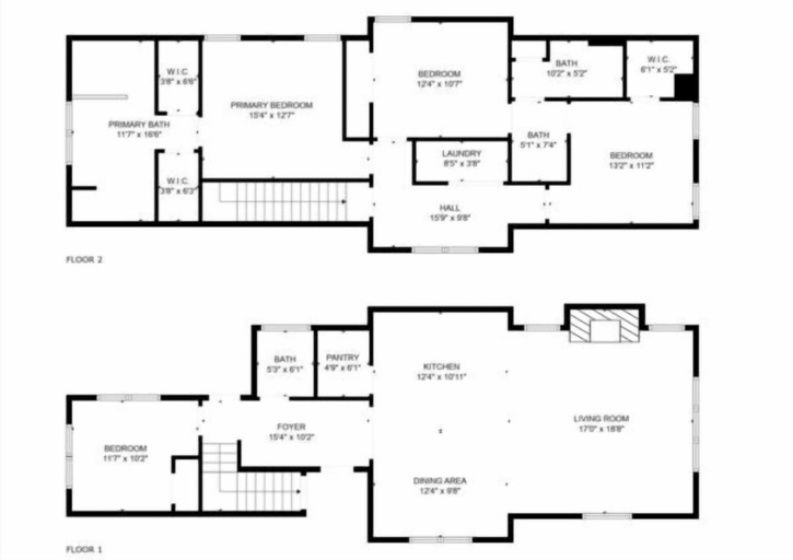 Floor plan, A Treasure To Sea 4 Bedroom Villa, New Hanover