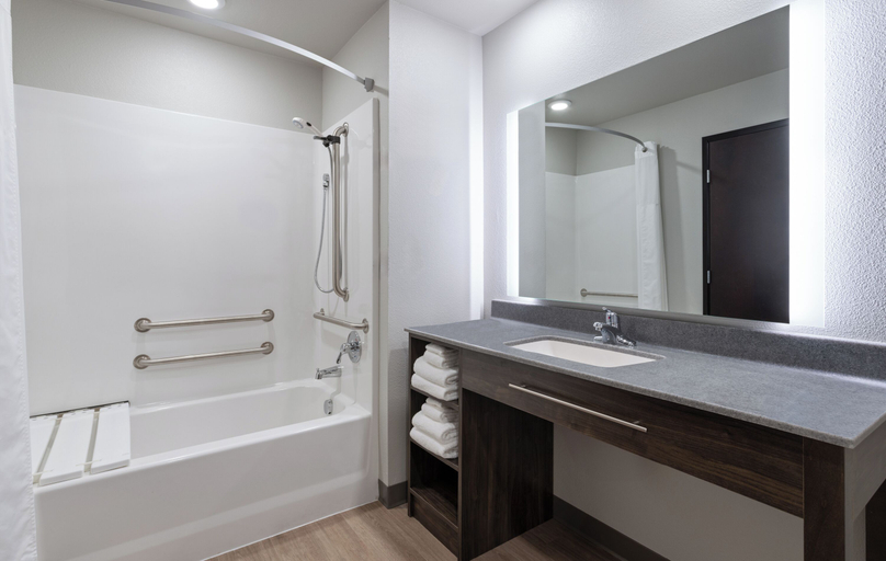 Bathroom 4, My Place Hotel Raleigh Garner NC, Johnston