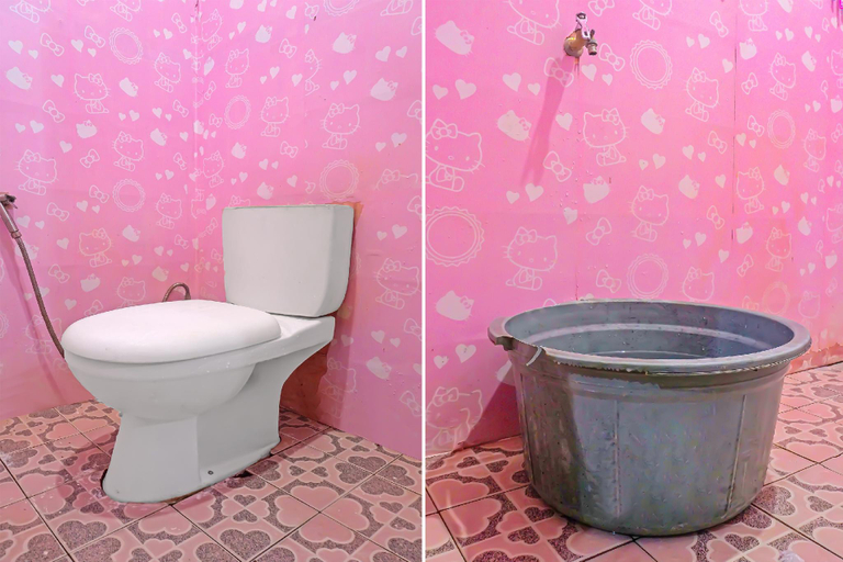 Bathroom 4, Hotel O Adam Kost SyariahNearWisata Jembatan Barito, Barito Kuala