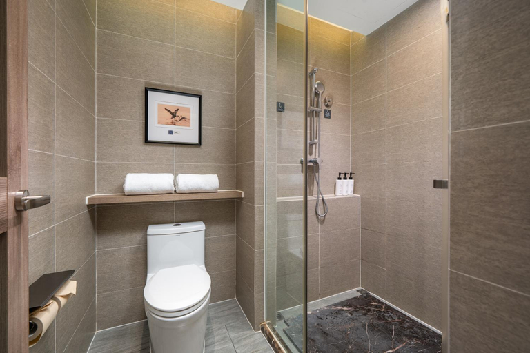 Bathroom 3, MEHOOD LESTIE Hotel (Shenzhen Science and Technology Park Gaoxinzong Subway Station), Shenzhen