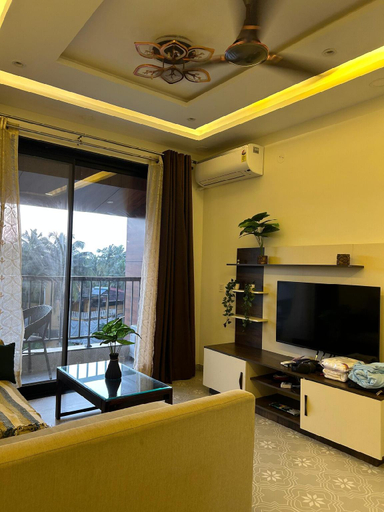 Public Area, Pillowtalk 1bhk with Pool Apartment in Candolim , North Goa
